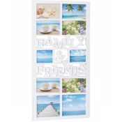 miniatura Marco de Fotos múltiple para Pared 10 fotografías con Vidrio Blanco