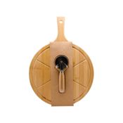 miniatura Tabla de servir y picar Bambú con asa Cortador Metálico incluido