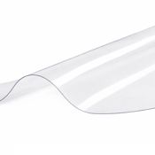 miniatura Mantel Redondo PVC transparente Borde biselado Resistente al agua Grosor 1,5mm