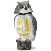 miniatura Búho Espantapájaros Cabeza giratoria Ahuyentador de Aves