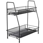 miniatura Estante Organizador de Hierro con 2 niveles