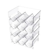 miniatura Botellero Apilable de Plástico Transparente