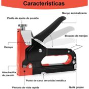 miniatura Grapadora de pared + removedor de grapas + 600 grapas + maletín 3