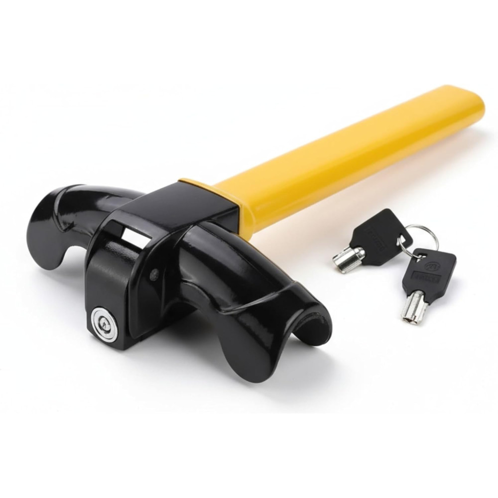 Barra antirrobo para Volante Coche con 2 Llaves Universal