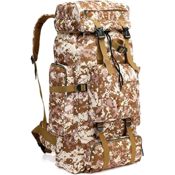 miniatura Mochila Impermeable Camuflaje pixelado Senderismo 80L