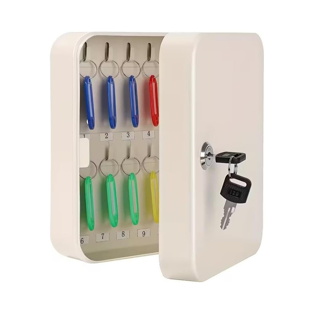 Armario de Seguridad para Llaves con 24 llaveros y 24 ganchos