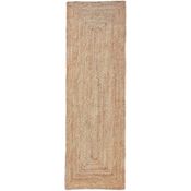 miniatura Alfombra Yute Natural Trenzada a Mano Rectangular