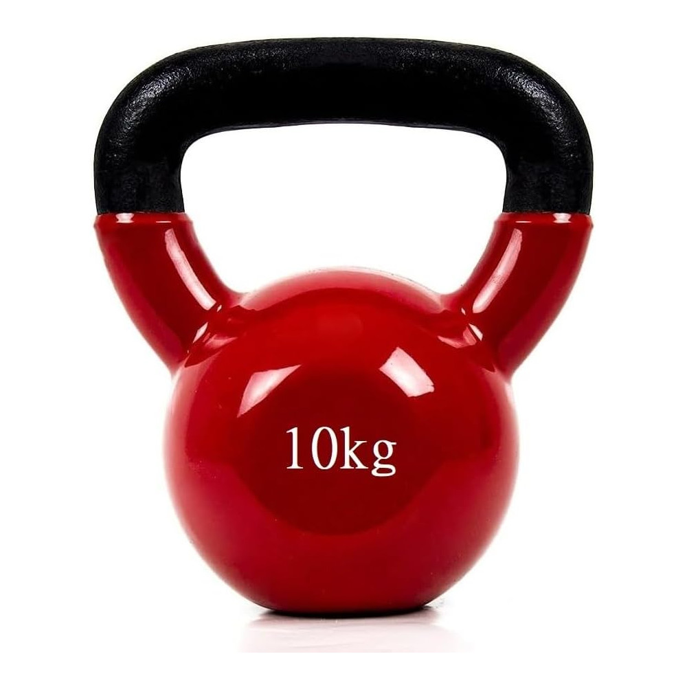 Pesa Rusa Kettlebell Revestimiento de vinilo Mango Antideslizante 10kg