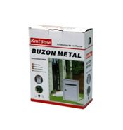 miniatura Buzón de pared Metal Blanco 3