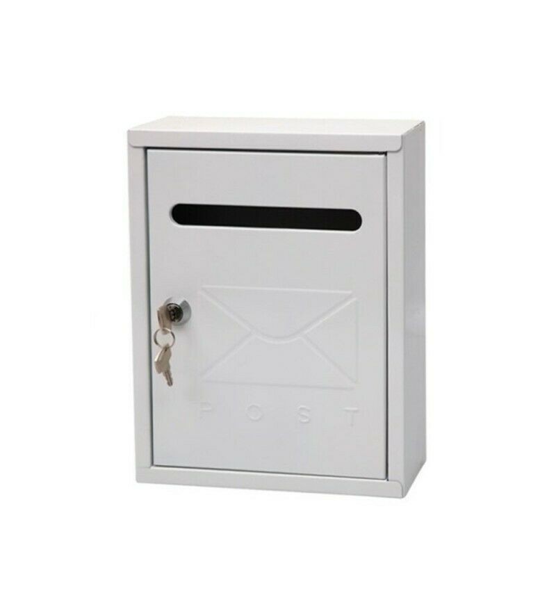 Buzón de pared Metal Blanco 1