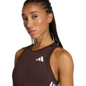 miniatura Imagen CAMISETA ADIDAS ESSENTIALS WE 3 STRIPES TK MARRON CACAO BLANCAS KC2971 TIRANTES MUJER