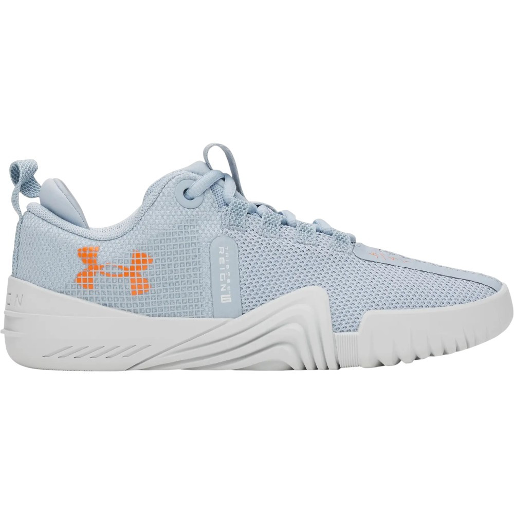 Imagen ZAPATILLAS UNDER ARMOUR TRIBASE REIGN 6 CELESTE GRIS CLARO 3027342-453 CROSS TRAINING MUJER