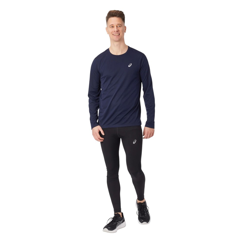 Imagen CAMISETA ASICS CORE LS TOP AZUL MARINO 2011D219-400 HOMBRE RUNNING MANGA LARGA