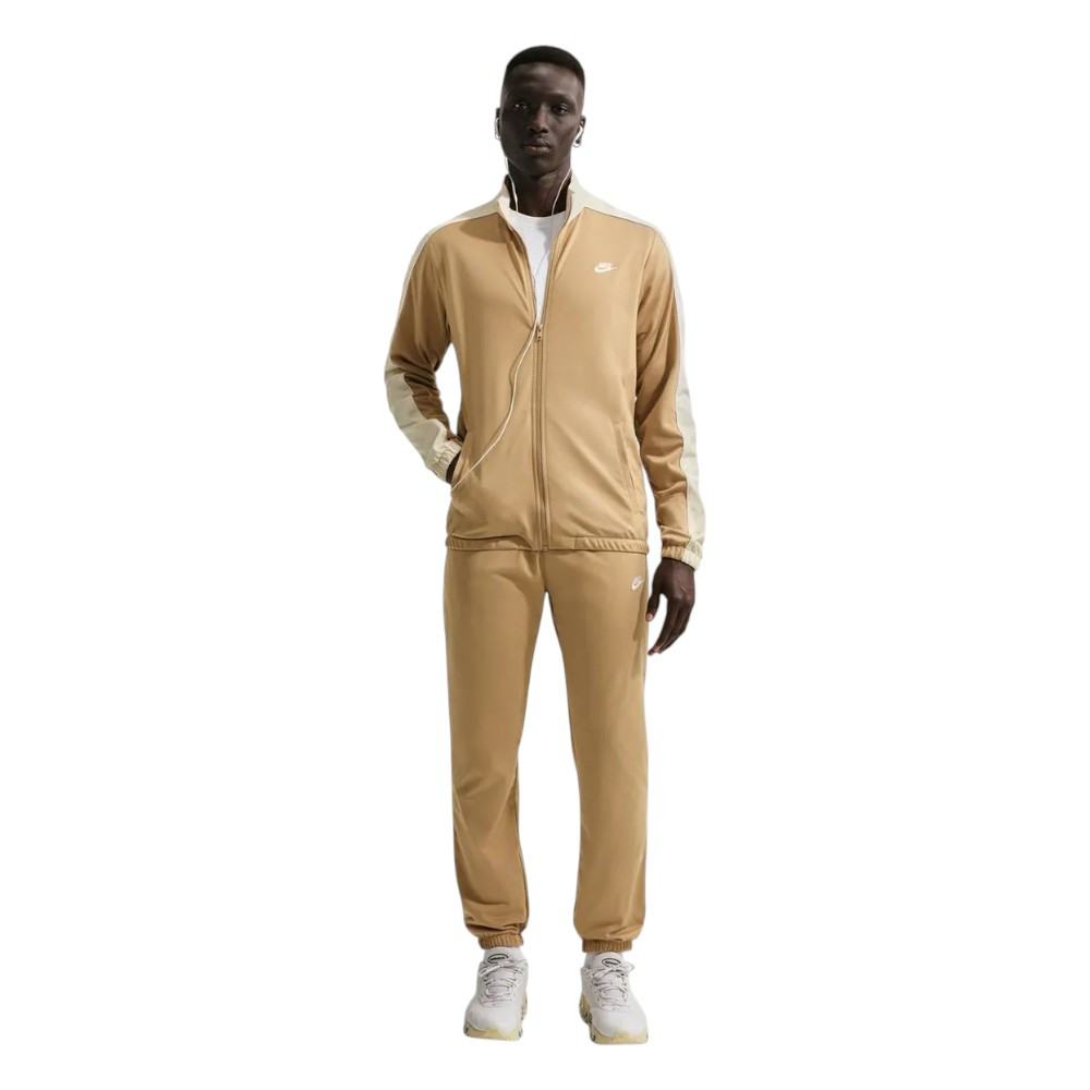 Imagen CHANDAL NIKE SPORTSWEAR CLUB POLY KNIT MARRON BLANCAS HV1444-297 CONJUNTO HOMBRE