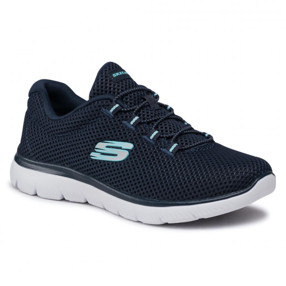Imagen ZAPATILLAS SKECHERS SUMMITS QUICK LAPSE AZUL MARINO CEL 12985-NVLB SNEAKER CASUAL MUJER