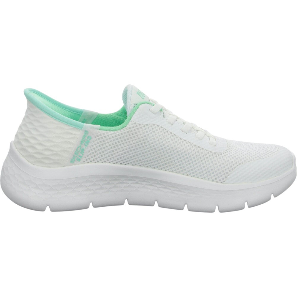 Imagen ZAPATILLAS SKECHERS GO WALK FLEX GRAND ENTRY BLANCAS MENTA 124836-WMNT SNEAKER CASUAL MUJER SLIP-INS