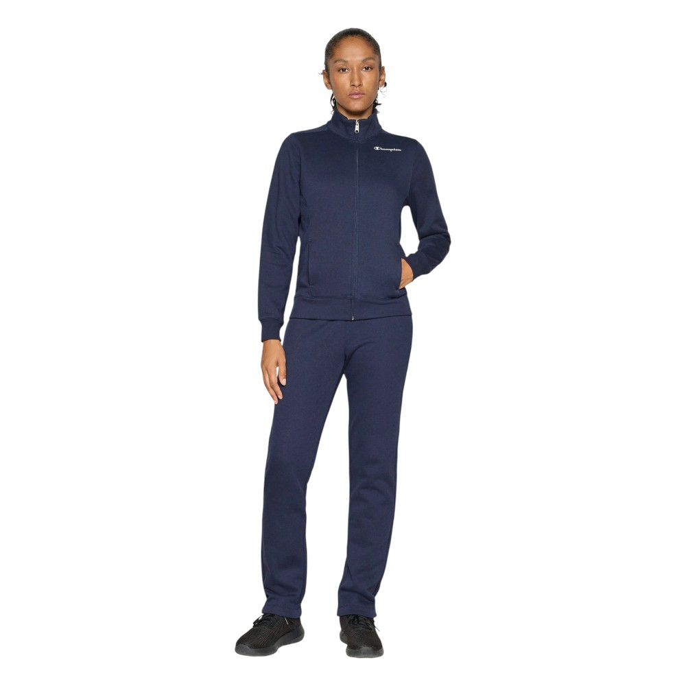 Imagen CHANDAL CHAMPION SWEATSUITS FELPA AZUL MARINO 118289-BS501 CONJUNTO MUJER
