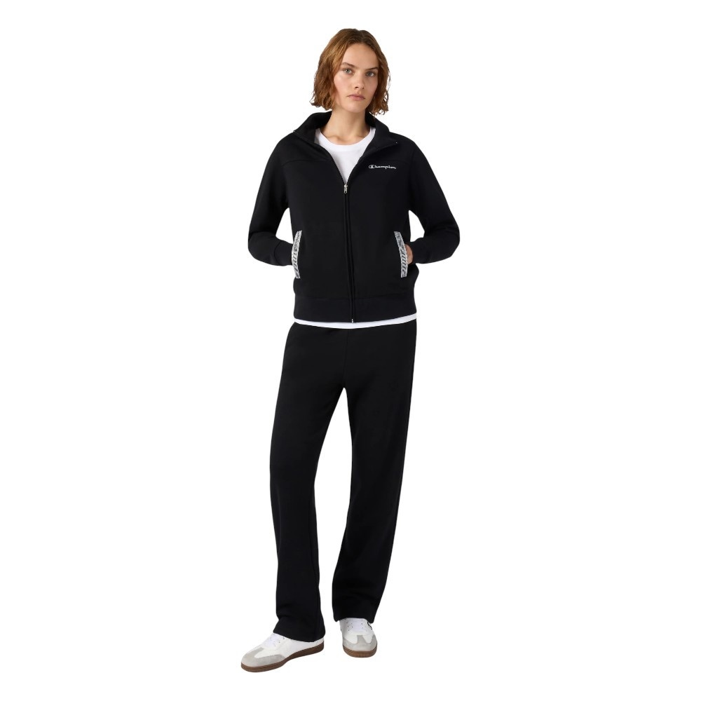 Imagen CHANDAL CHAMPION SWEATSUITS CREMALLERA NEGRO 118290-KK001 CONJUNTO MUJER