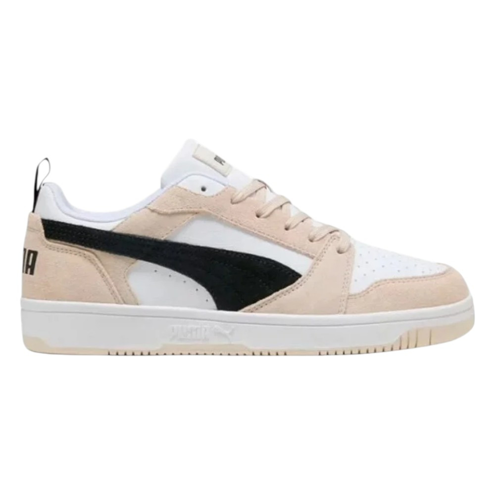 Imagen ZAPATILLAS PUMA REBOUND V6 LOW SD BEIGE NEGRO BLANCAS 402262-02 SNEAKER CASUAL HOMBRE