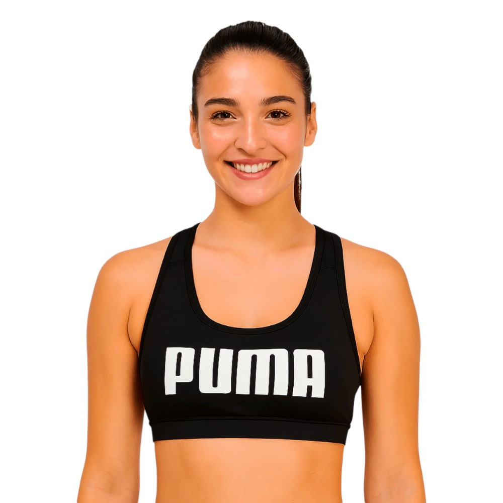 Imagen SUJETADOR PUMA 4KEEPS BRA NEGRO 528154-01 SOSTEN DEPORTIVO MUJER