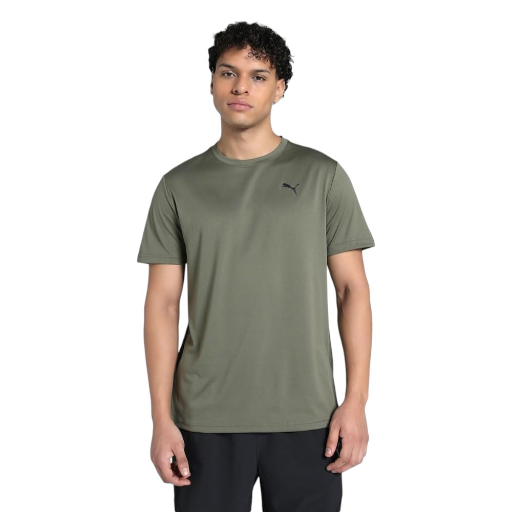 Imagen CAMISETA PUMA M TAD ESSENTIALS VERDE OLIVA 525908-81 FITNES TRAINING HOMBRE