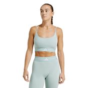 miniatura Imagen SUJETADOR ADIDAS HYPERGLAM 3 STRIPES BRA VERDE SAMA KC7631 BRA SOSTEN DEPORTIVO
