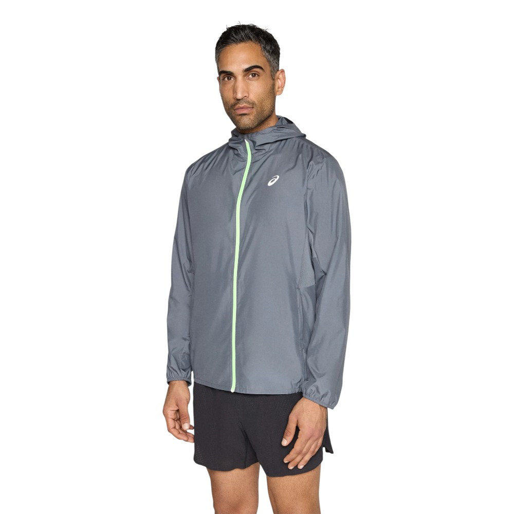 Imagen CORTAVIENTOS ASICS CORE JACKET PERFOMANCE GRIS STEEL 2011D216-021 CHAQUETA RUNNING HOMBRE