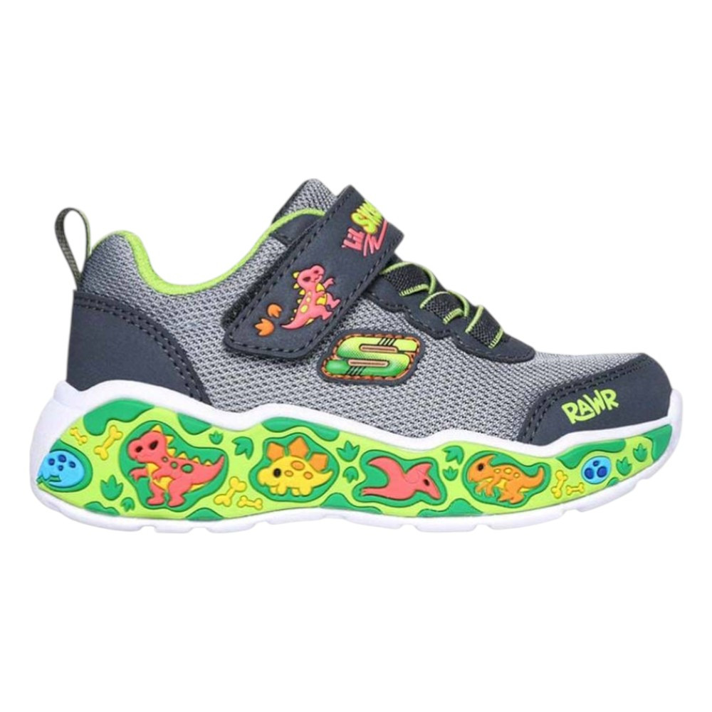 Imagen ZAPATILLAS SKECHERS PLAY SCENE GRIS AZUL 407312N-GYMT SNEAKER CASUAL NIÑO NIÑA