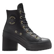 miniatura Imagen ZAPATILLAS CONVERSE CHUCK 70 DE LUXE HELL HI PIEL NEGRO A12346C ZAPATOS TACON MUJER