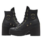 miniatura Imagen ZAPATILLAS CONVERSE CHUCK 70 DE LUXE HELL HI PIEL NEGRO A12346C ZAPATOS TACON MUJER