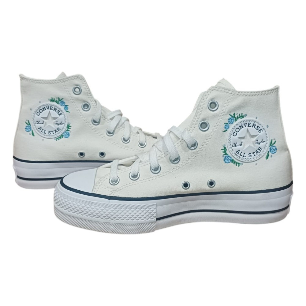 Imagen ZAPATILLAS CONVERSE CHUCK TAYLOR ALL STAR HI LIFT BLANCAS FLORES A09103C CASUAL MUJER