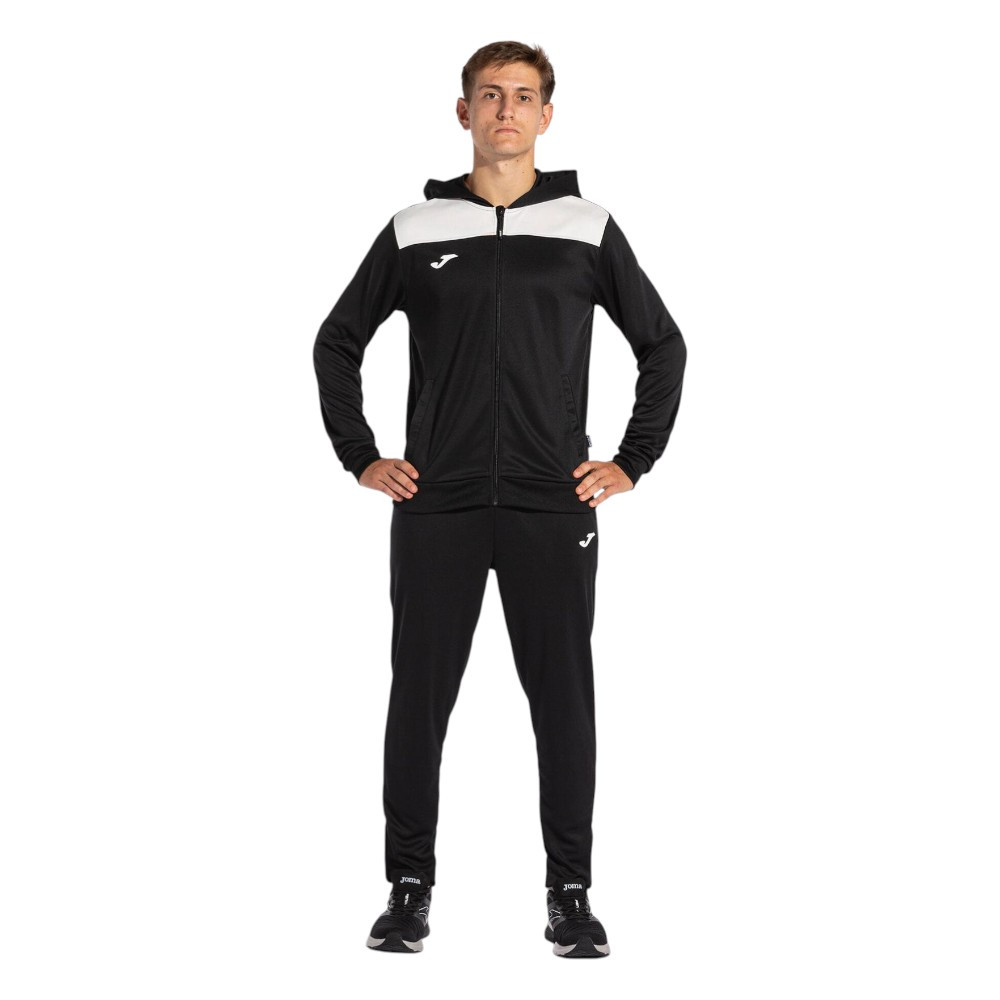 Imagen CHANDAL JOMA PHOENIX II NEGRO BLANCO 103121-102 CONJUNTO NIÑO