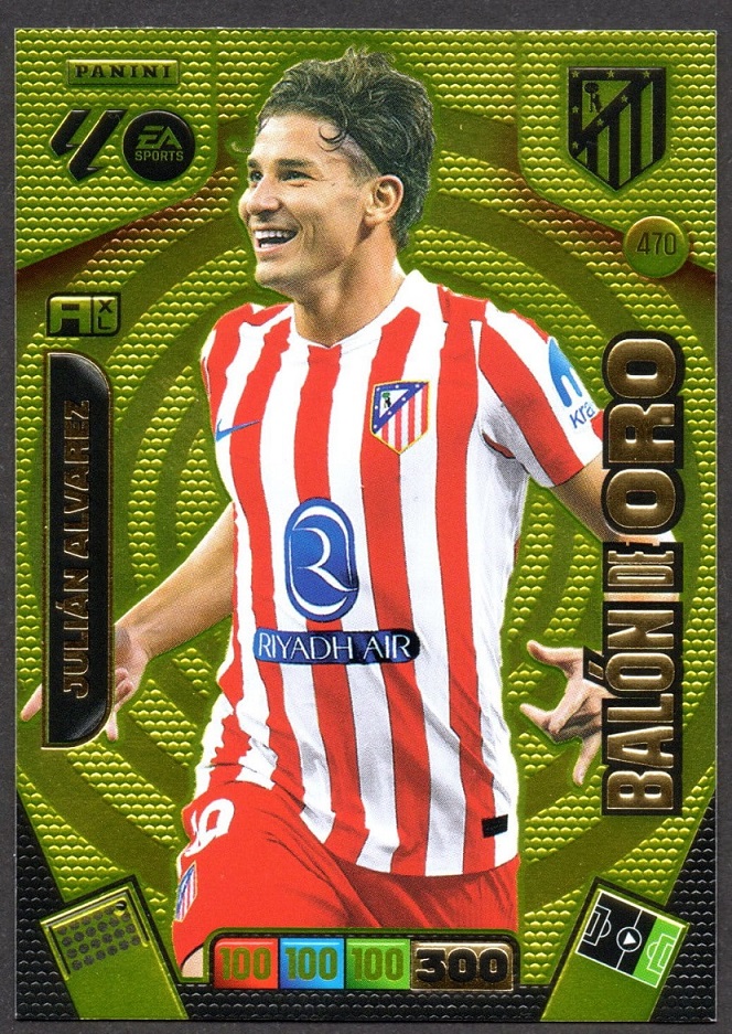 Balón de Oro #470 Julián Álvarez 2025-26 Cromo Panini Adrenalyn XL La Liga 25/26