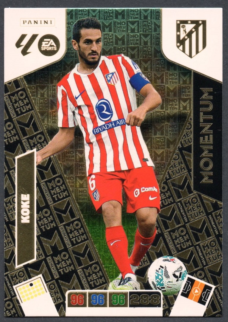 Momentum Koke - Atlético de Madrid 2025-26 Cromo Panini Adrenalyn XL La Liga 25/26