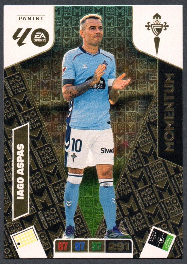 Momentum Iago Aspas - Celta de Vigo 2025-26 Cromo Panini Adrenalyn XL La Liga 25/26