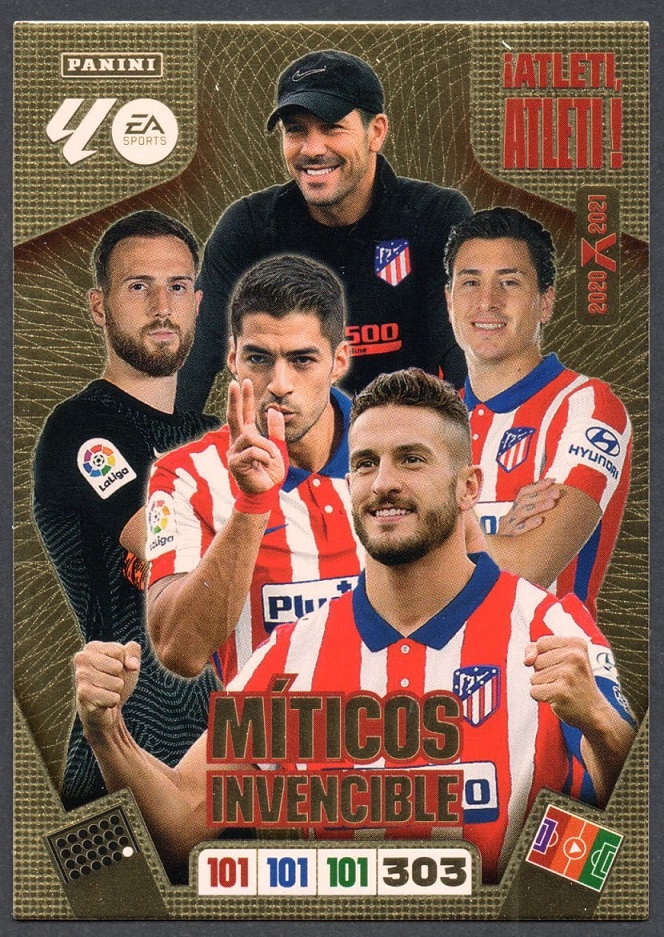 Míticos Invencible Atlético de Madrid 2025-26 Cromo Panini Adrenalyn XL La Liga 25/26