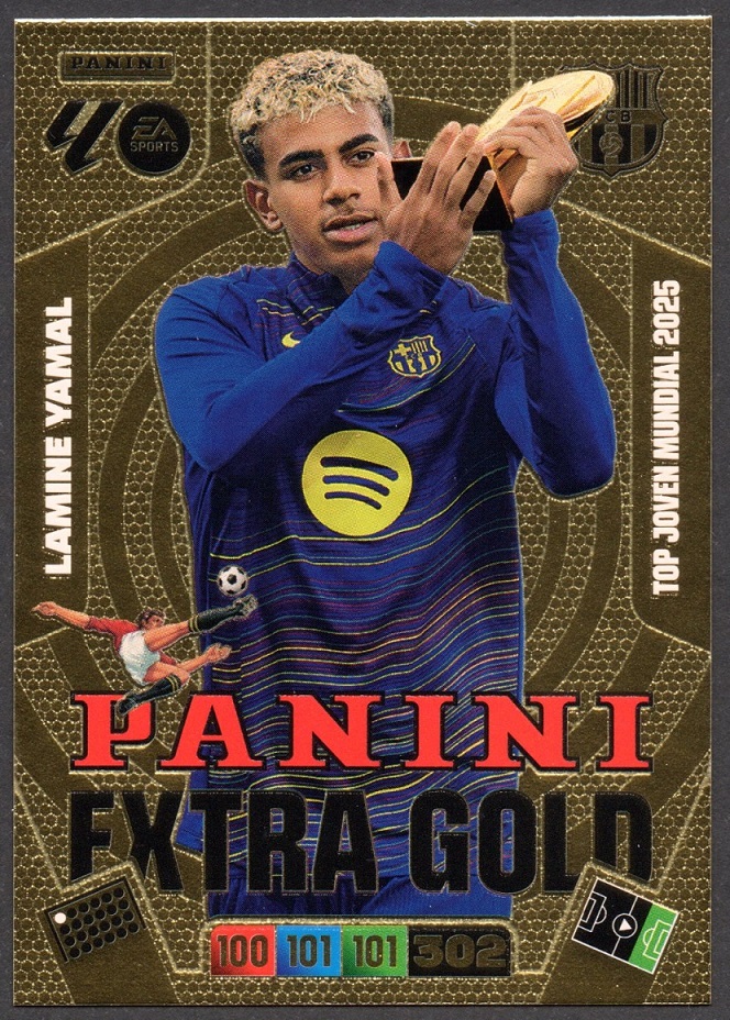 Extra Gold Lamine Yamal 2025-26 Cromo Panini Adrenalyn XL La Liga 25/26