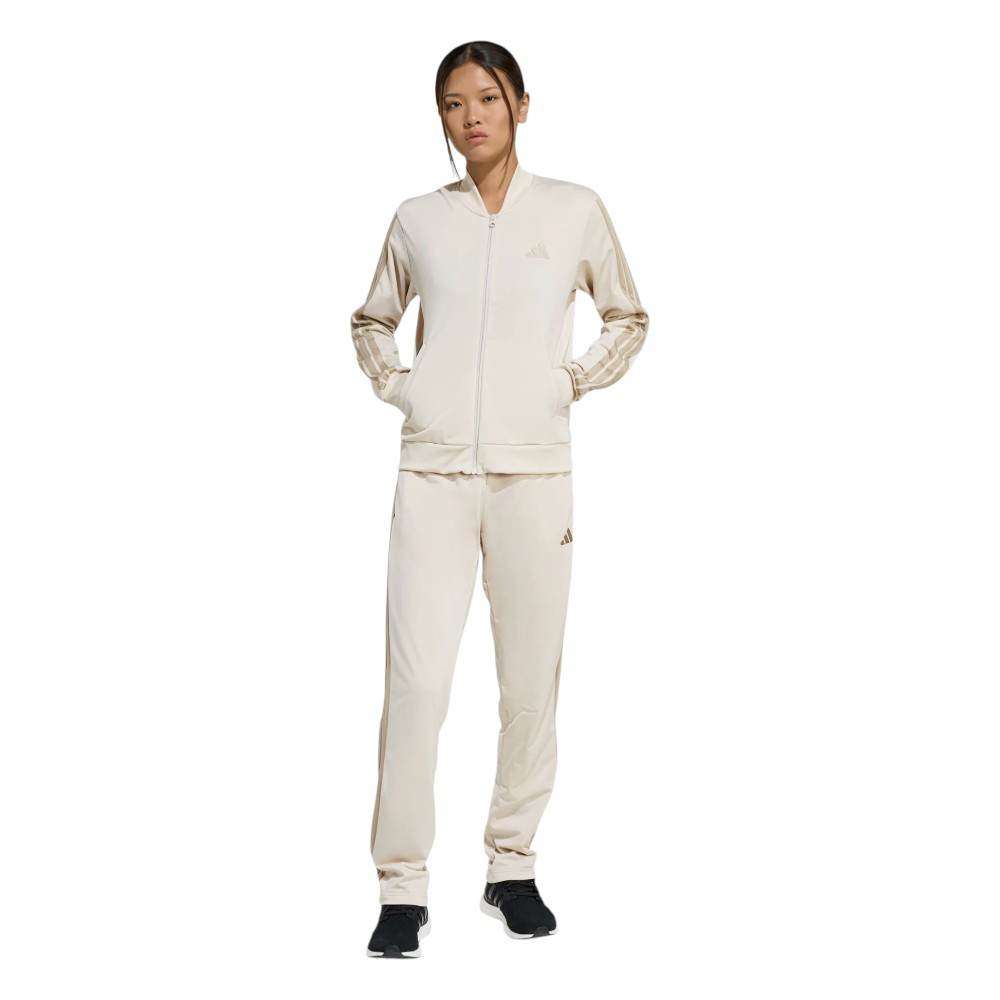 Imagen CHANDAL ADIDAS ESSENTIALS 3BANDAS TS BLANCO ROTO KB8162 CONJUNTO MUJER