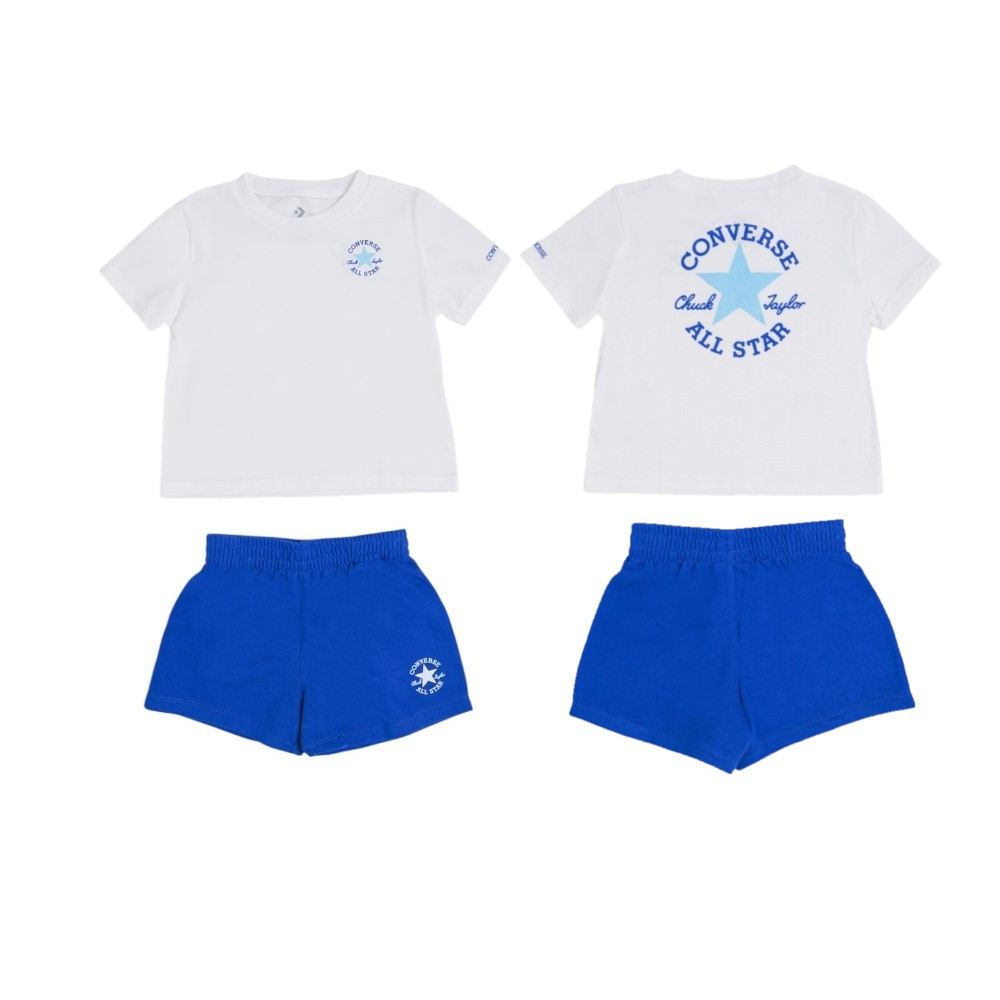 Imagen CHANDAL CONVERSE CNVB ULTIMATE ESSENTIALS DCTP S BEBES BLANCO AZUL 6CH976-C6H CONJUNTO NIÑO NIÑA