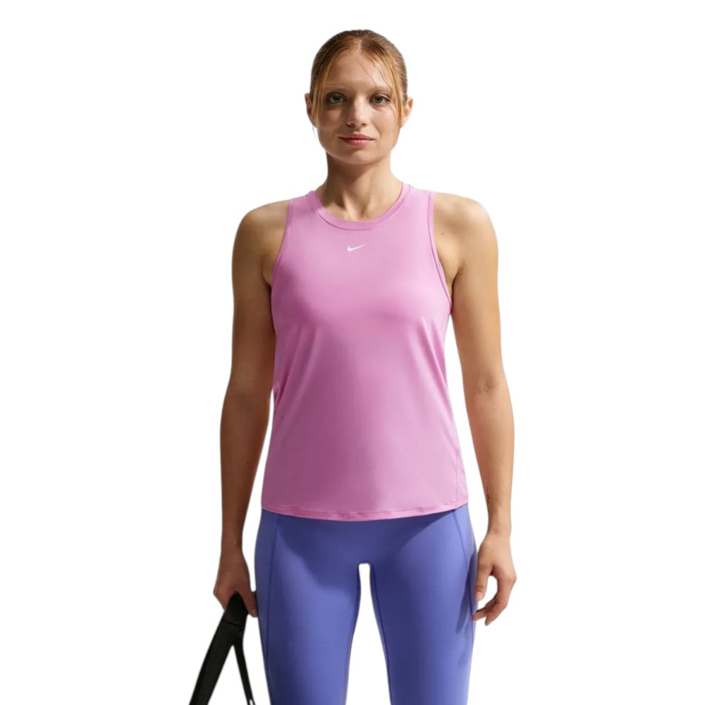 Imagen CAMISETA NIKE ONE CLASSIC DRY FIT TANK TOP ROSA FN2808-503 FITNESS MUJER TIRANTES