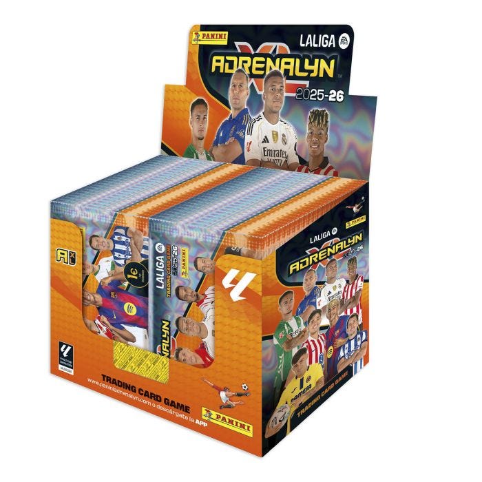 2ª Edición Actualización Caja Cerrada 50 sobres Adrenalyn XL 2025 2026 Colección Panini