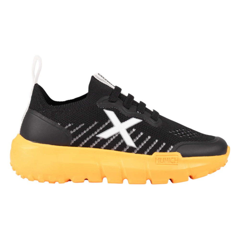 Imagen ZAPATILLAS MUNICH JONY KID 17 NEGRO NARANJA 8023017 SNEAKER CASUAL NIÑO NIÑA