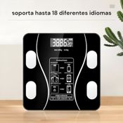 miniatura Báscula de Bluetooth con Aplicación Móvil Vidrio Templado Pantalla LCD 5