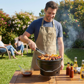 miniatura Barbacoa Portátil de Carbón con Parrilla y Asa de Transporte BBQ 3