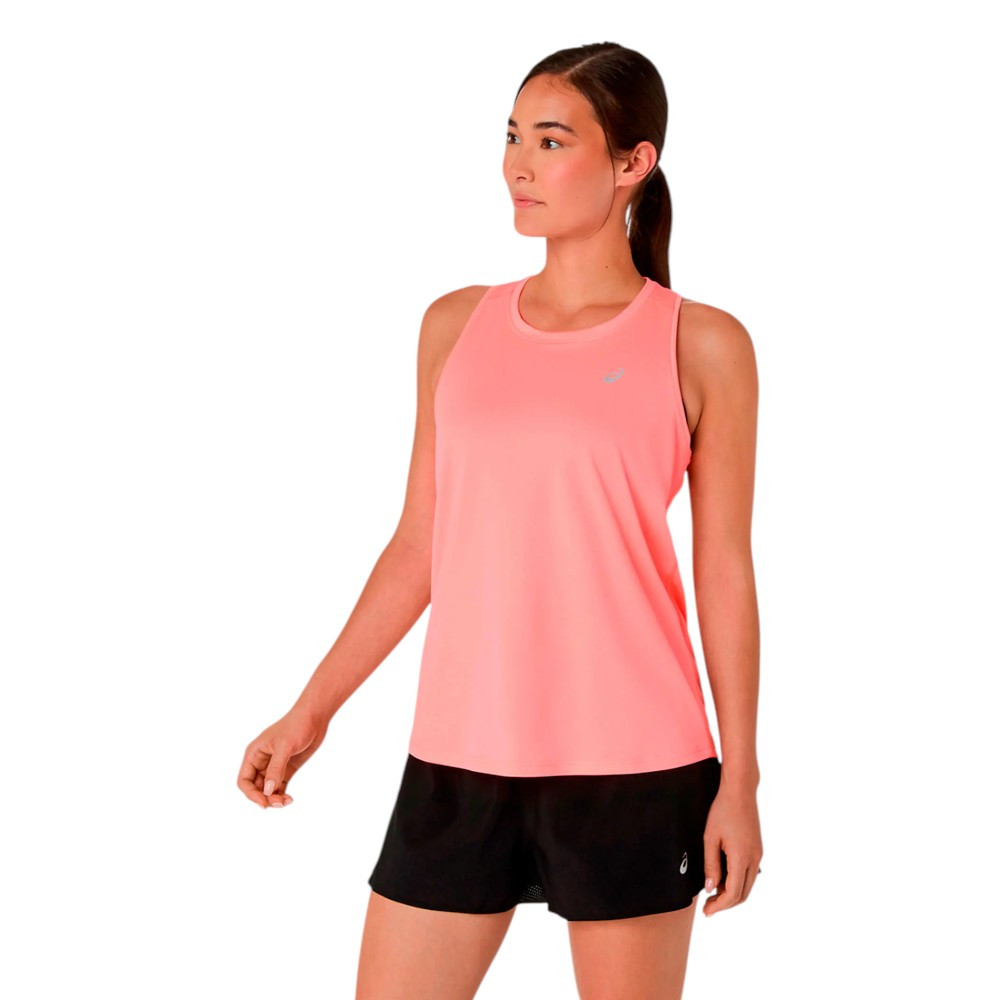 Imagen CAMISETA ASICS CORE TANK CORAL ROSA 2012D171-703 RUNNING TIRANTES MUJER