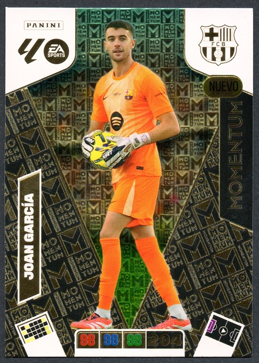 Nuevo Momentum Joan García 2025-26 Cromo Panini Adrenalyn XL La Liga 25/26 2ª Edición
