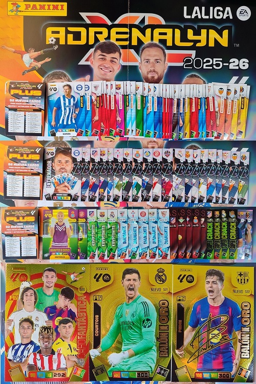 Actualización completa 92 Cromos 2025-26 Panini Adrenalyn Plus La Liga 25/26 2ª Edición