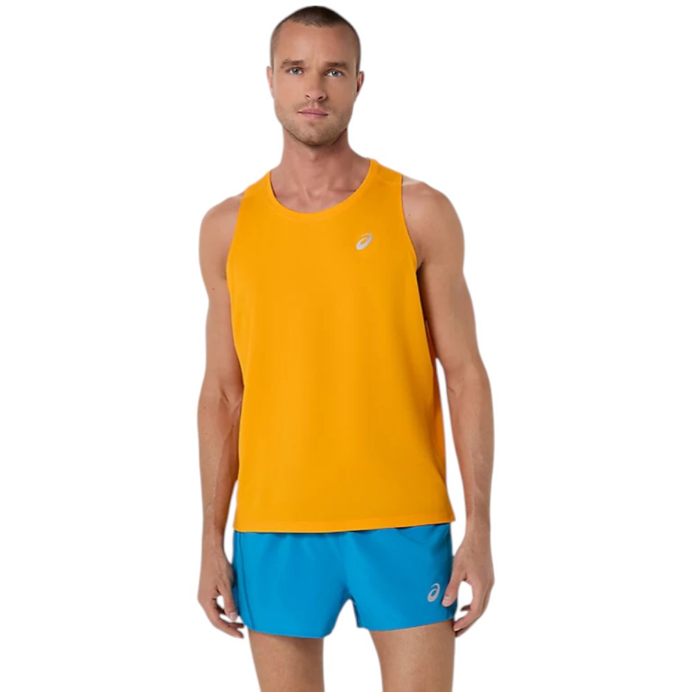 Imagen CAMISETA ASICS CORE SINGLET NARANJA 2011D223-800 HOMBRE RUNNING TIRANTES