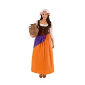 miniatura Disfraz de Mesonera / Campesina Medieval con Delantal y Gorro Adulto 2