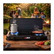 miniatura Cocina Portátil Gas con Hornillo Doble Qbak 3